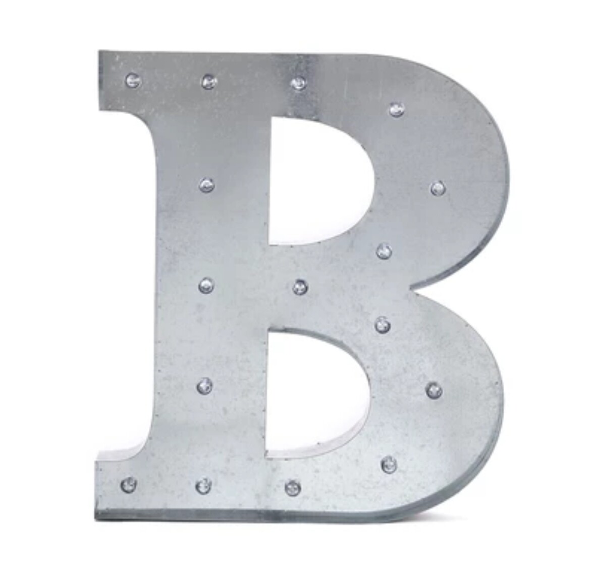 20" Marquee Letter B with 16 warm lights
