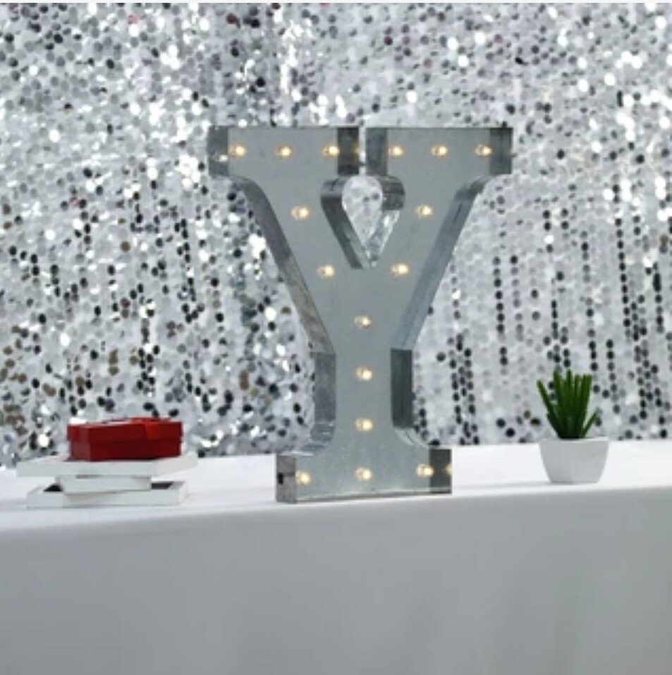 20" Marquee Letter Y w/lights