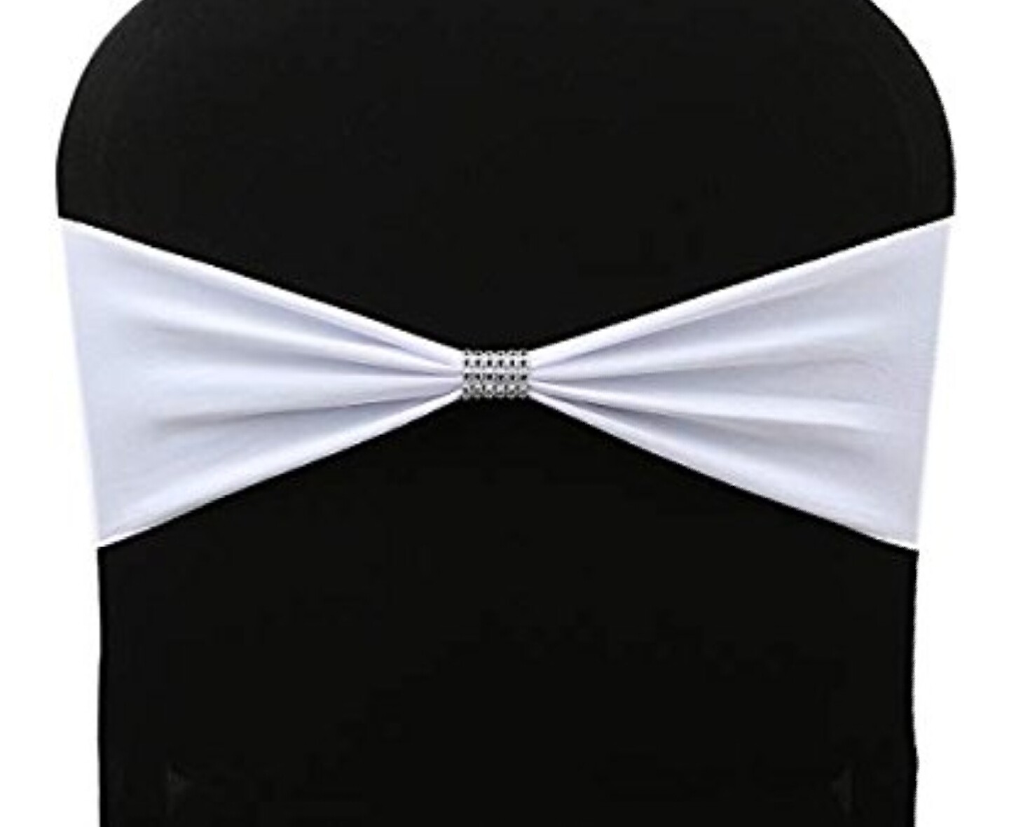 White Spandex Chair Sash