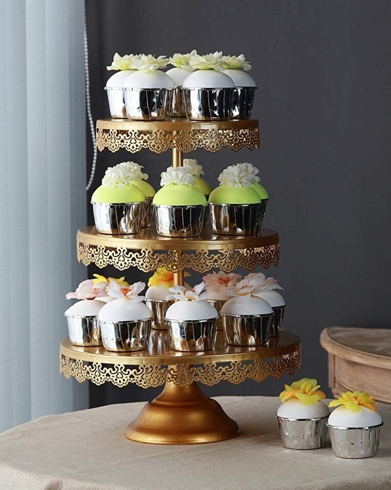 Gold Cupcake Tower