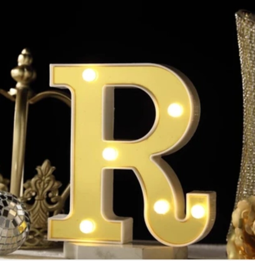 6" Marquee letter R