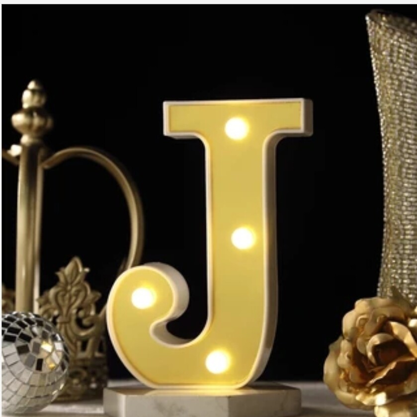 6" Marquee Letter J