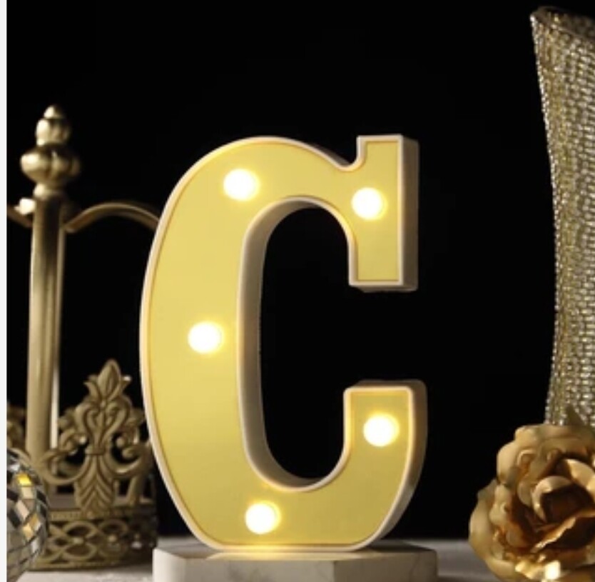 6" Letter C