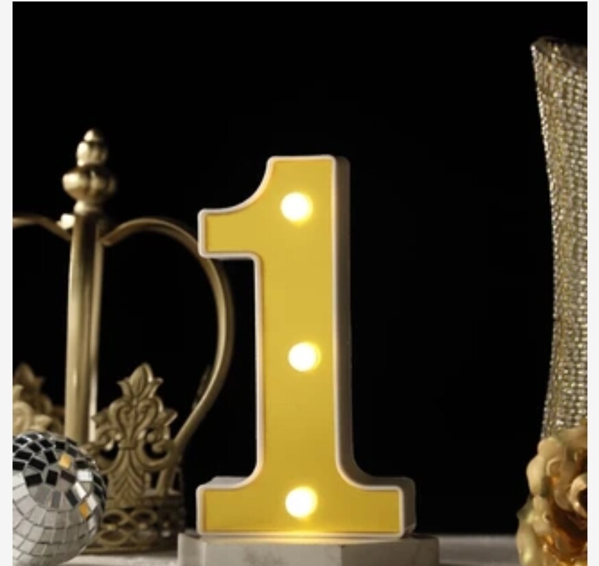 6" Marquee number 1