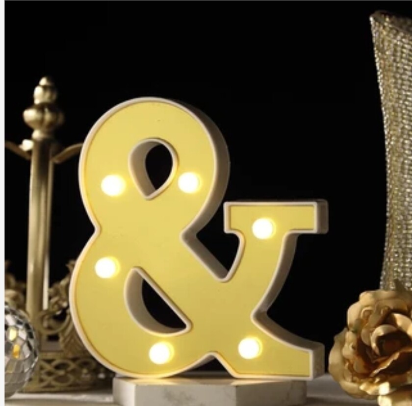6" &amp; symbol