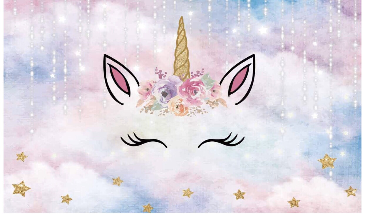 Unicorn Backdrop Includes Stand, Panels And Set Up