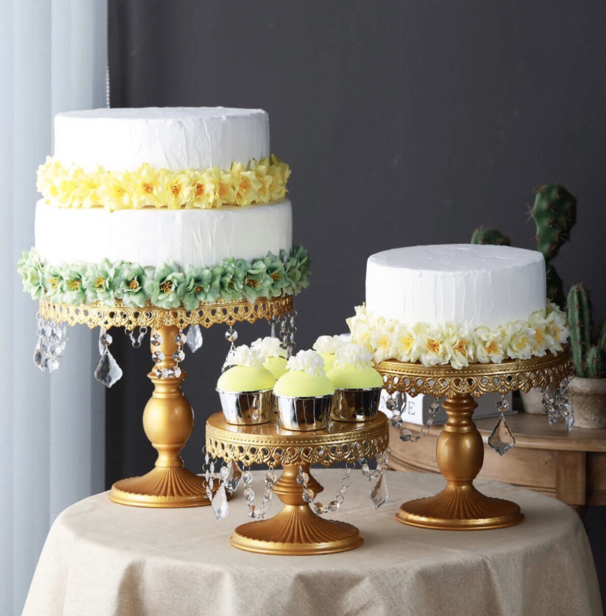 Gold Cake Stands Set Of 3