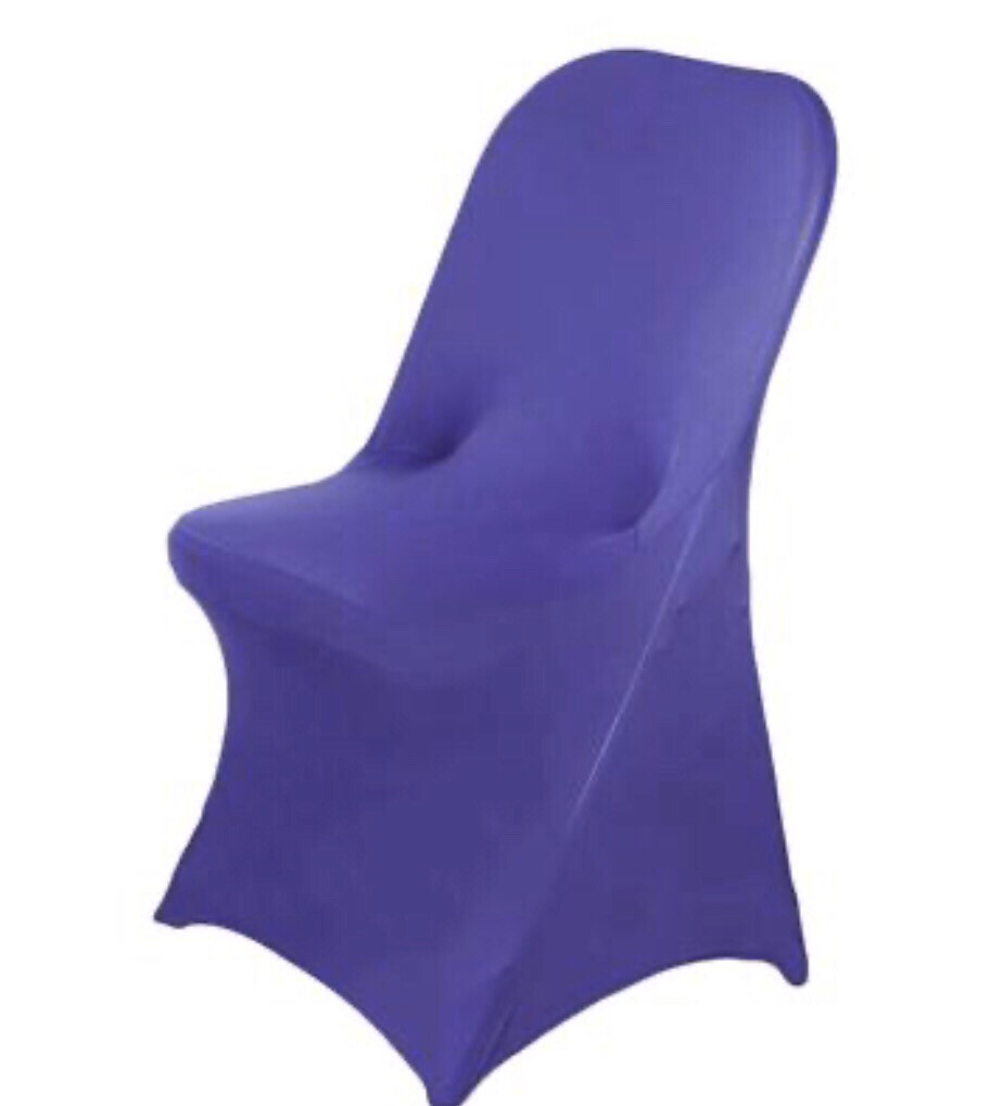 Purple Spandex Folding Chair Cover