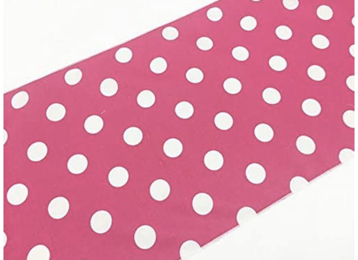 Polka Dot Fuchsia Runner 12x 90 Inch