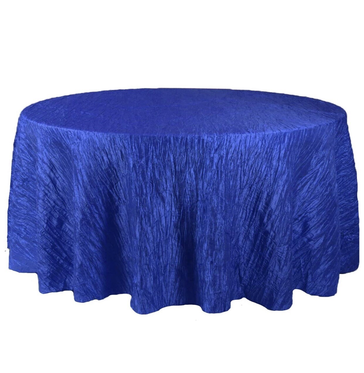 120” Royal Blue Taffeta Tablecloth