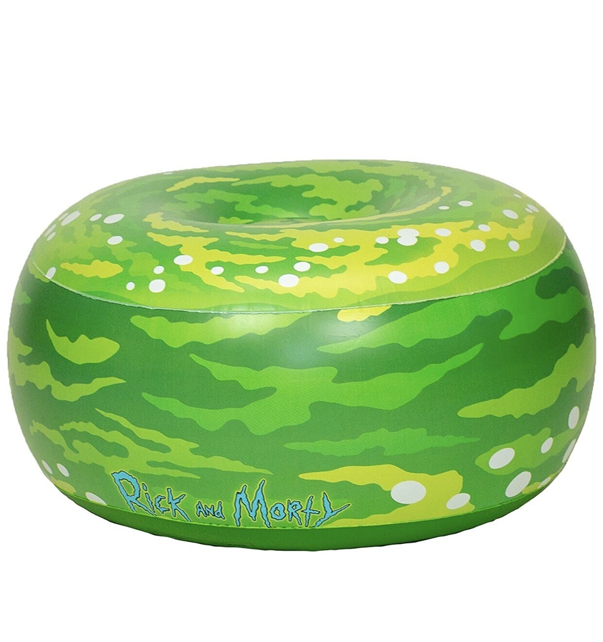 Rick And Morty Portal Inflatable Ottoman