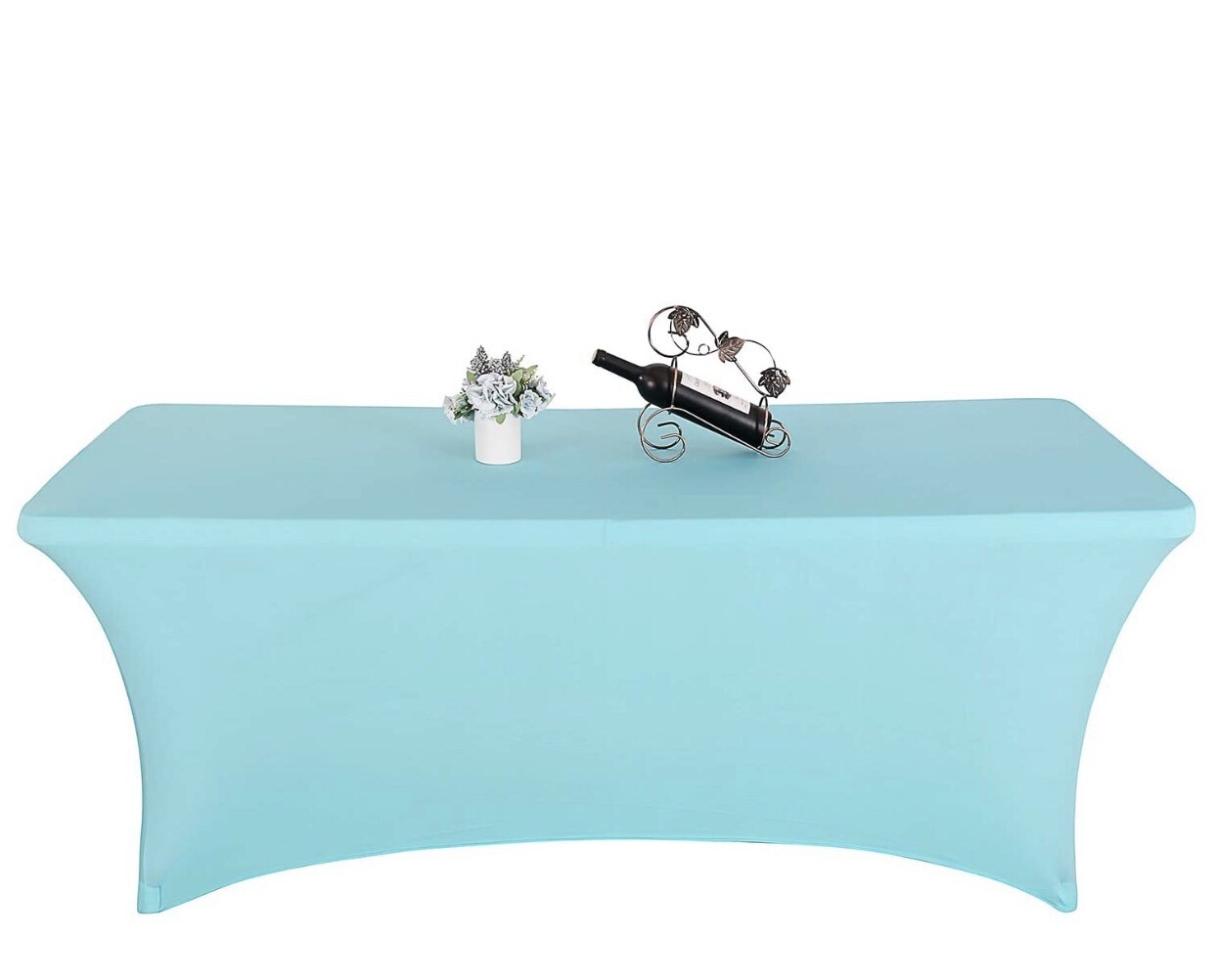 Tiffany Blue 8ft Spandex Tablecloth