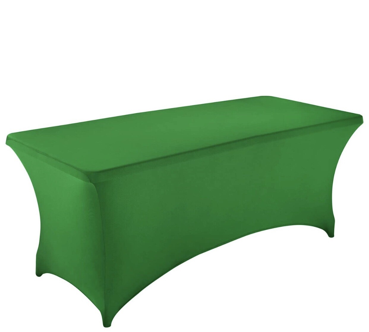 6ft Emerald Green Spandex Table Cover