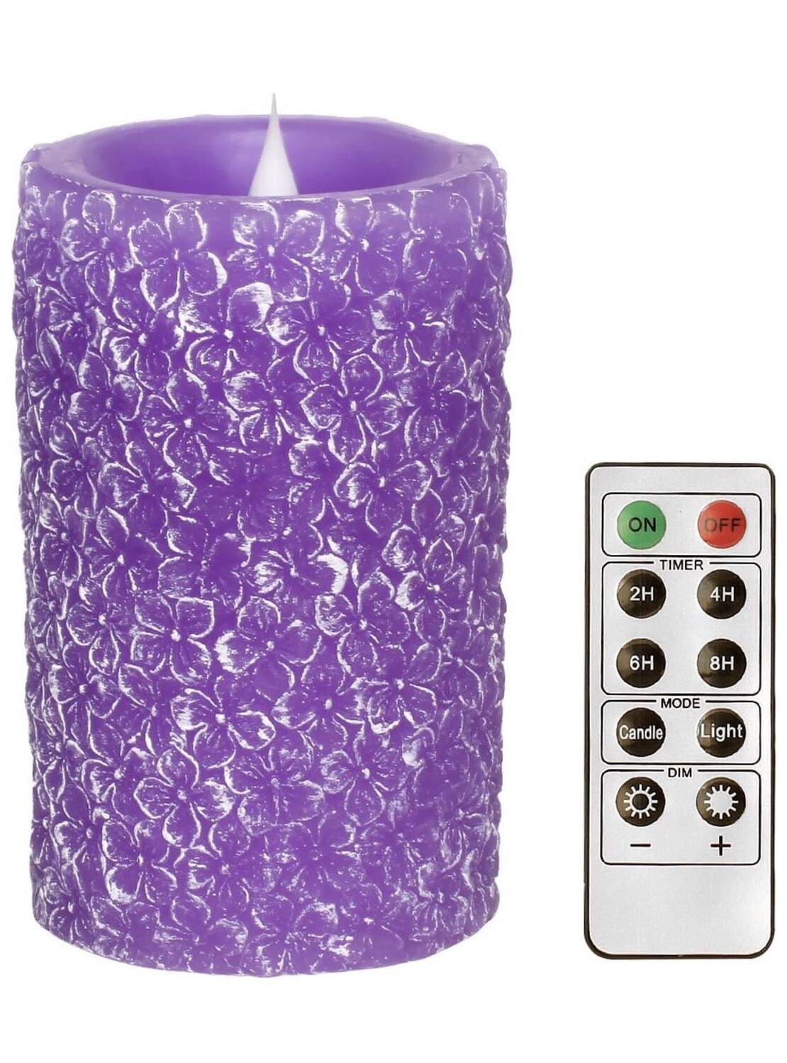 Purple Flameless Candle