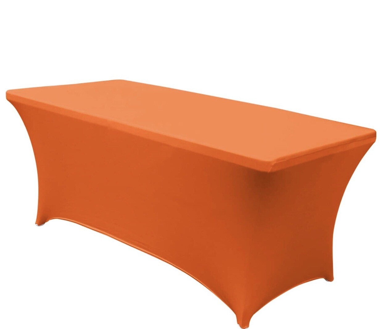 Orange Spandex Table Cover (8ft)