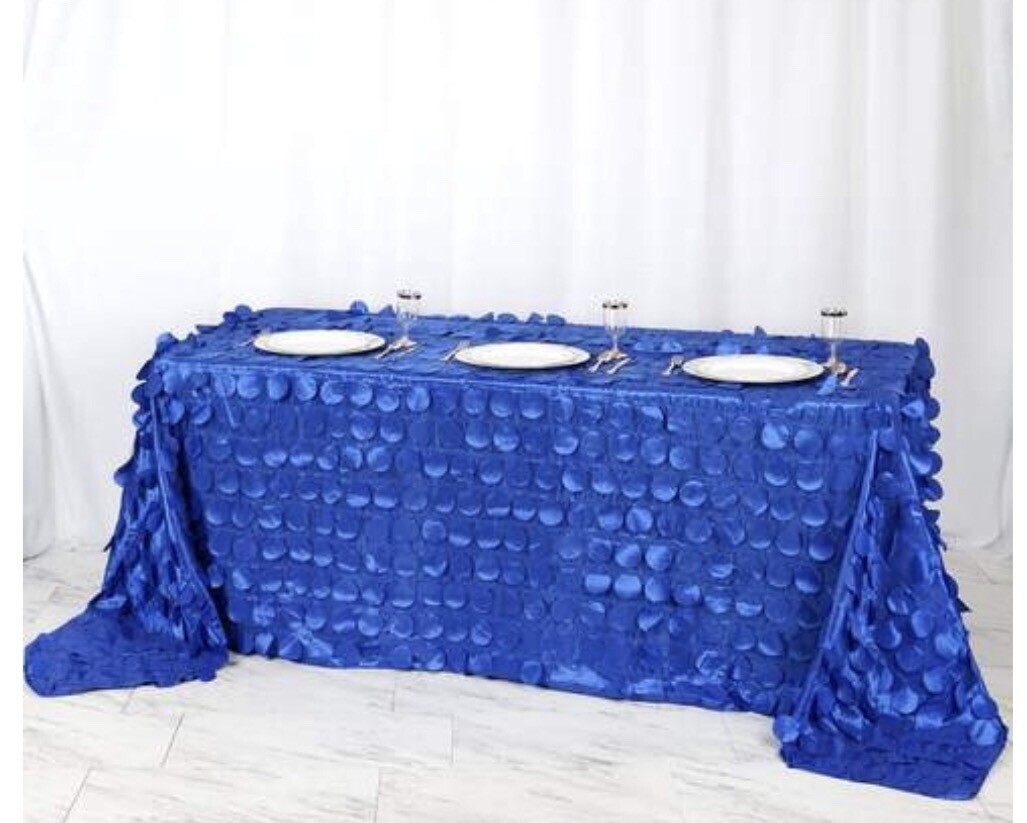 Royal Blue Flamingo Tablecloth 90 X 132