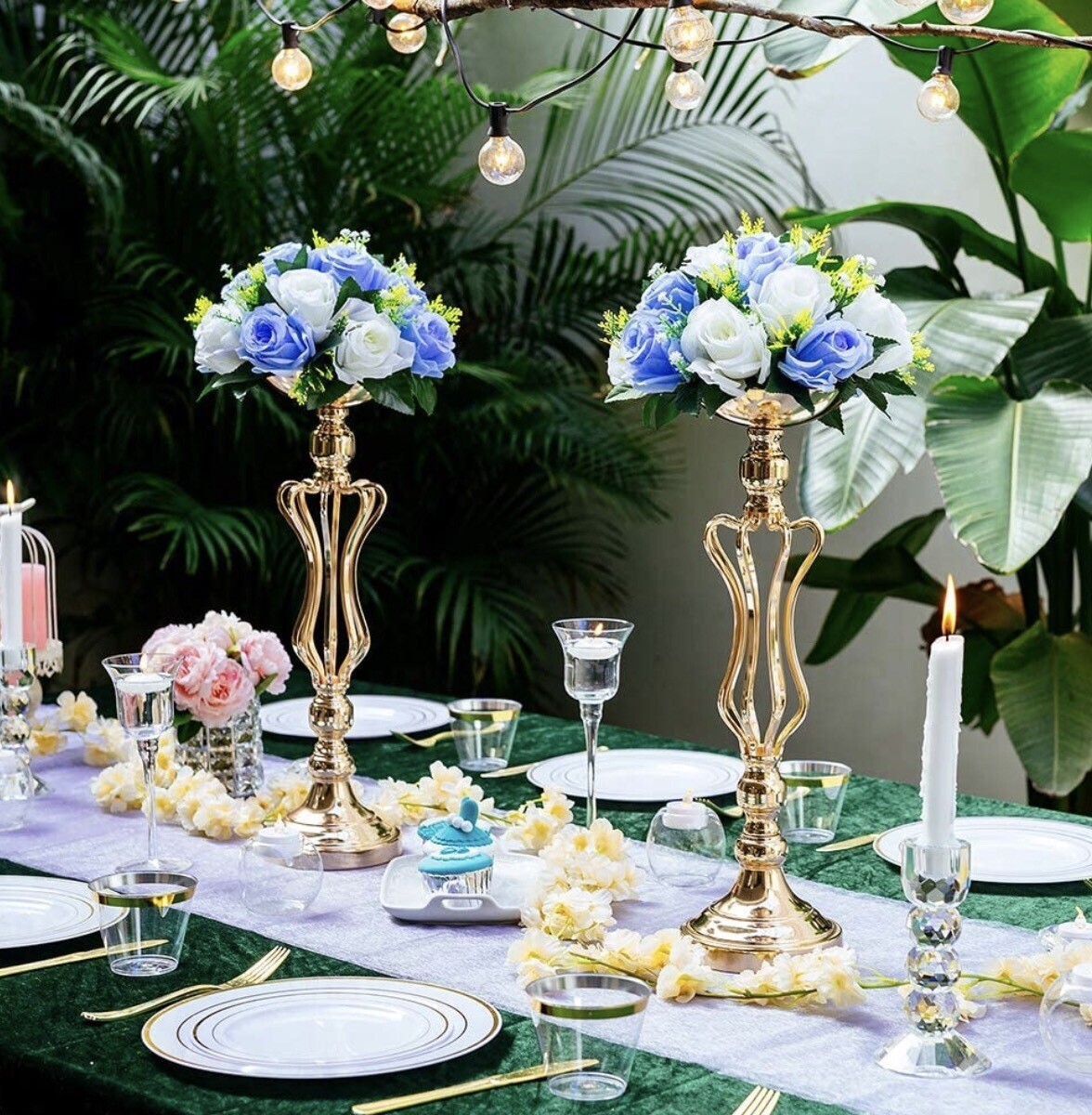 Blue And White Flower Heads (2)