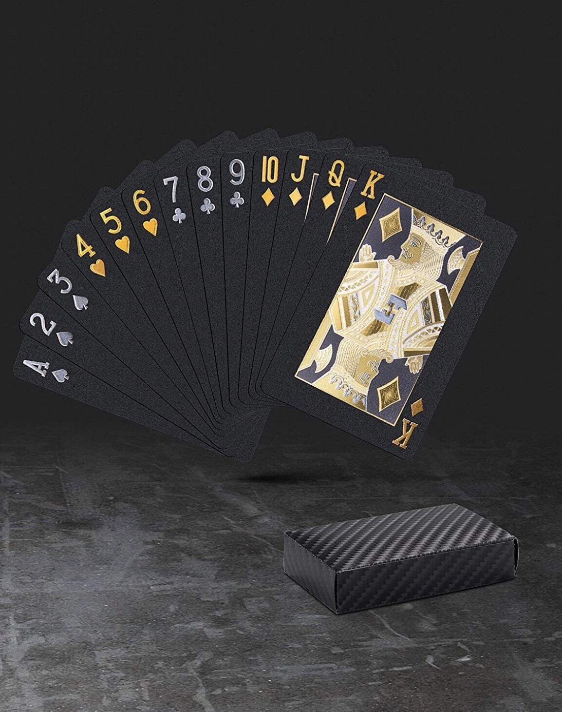 Black &amp; Gold Poker Cards