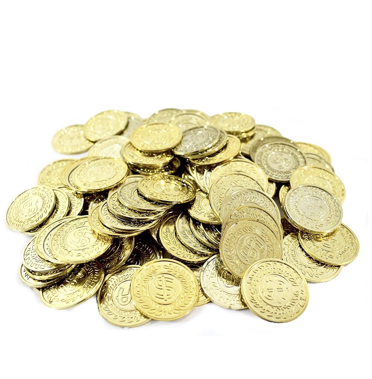 Plastic Gold Coins  (quantity 400)
