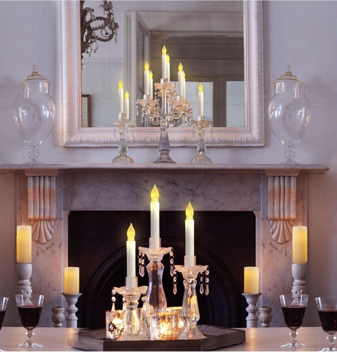 Battery Operated LED Candles  12PCS