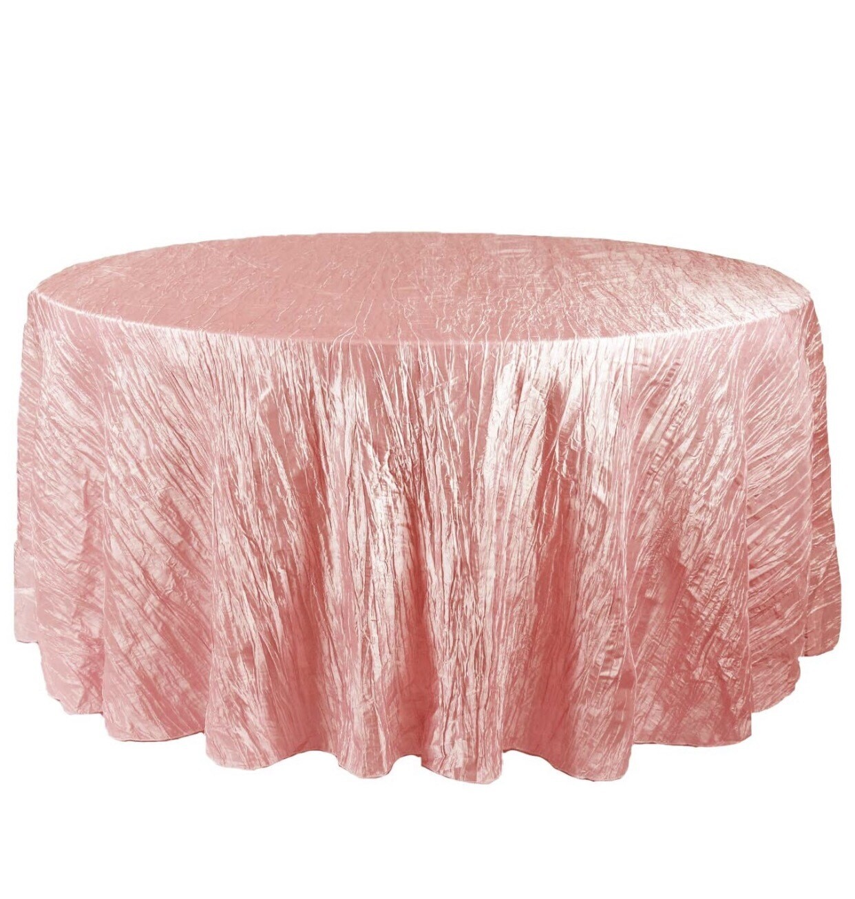 Coral Taffeta Table Cloth 120 Round