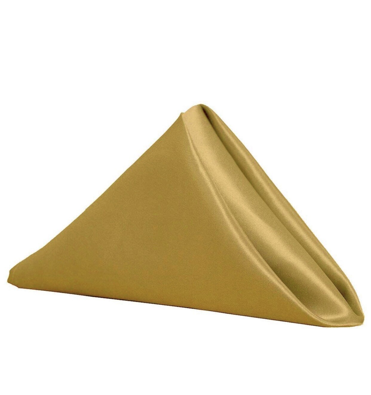 Gold Satin Dinner Napkin
