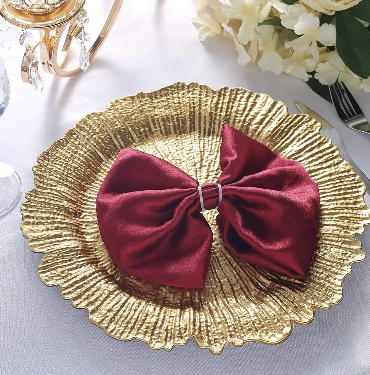 Gold 13”  Reef Charger Plate