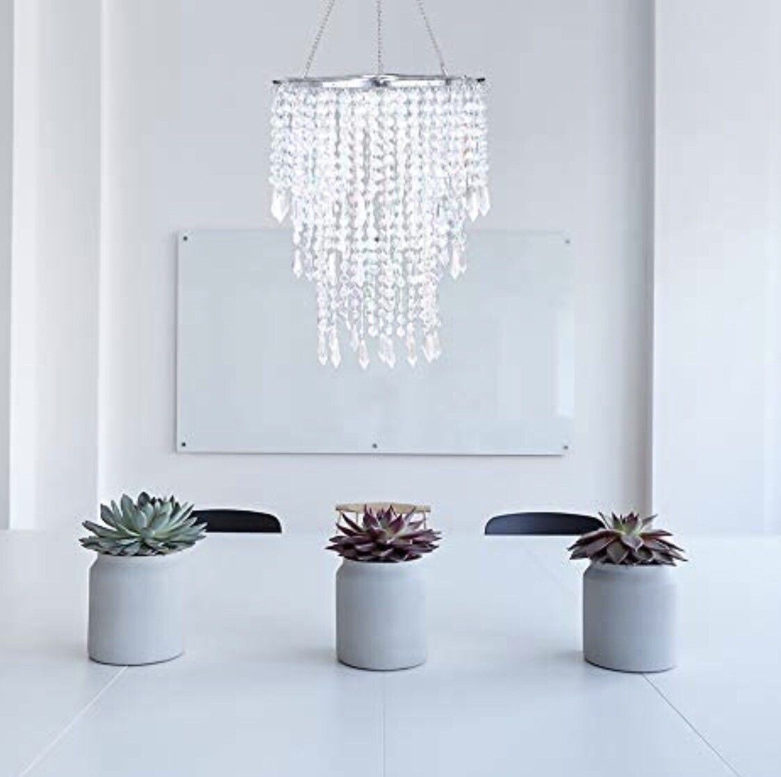 Sparkling Iridescent Beaded Chandelier