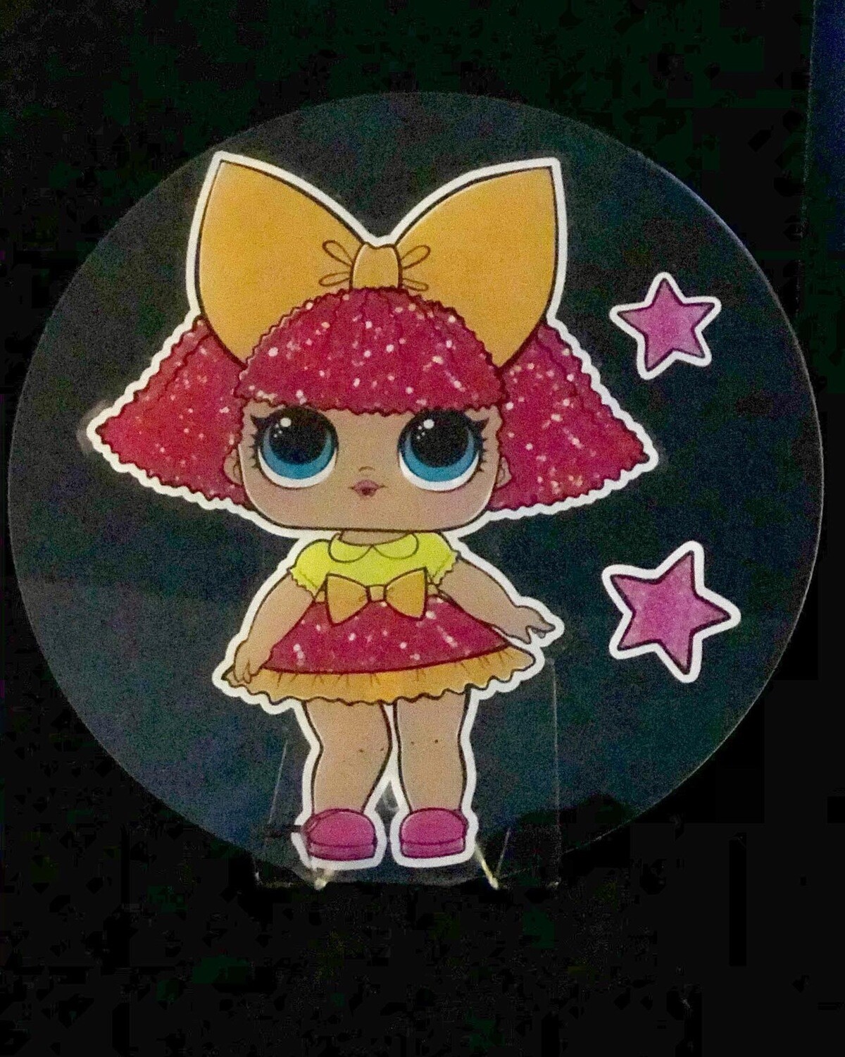 Lol Doll Acrylic Tabletop Space Filler (B)