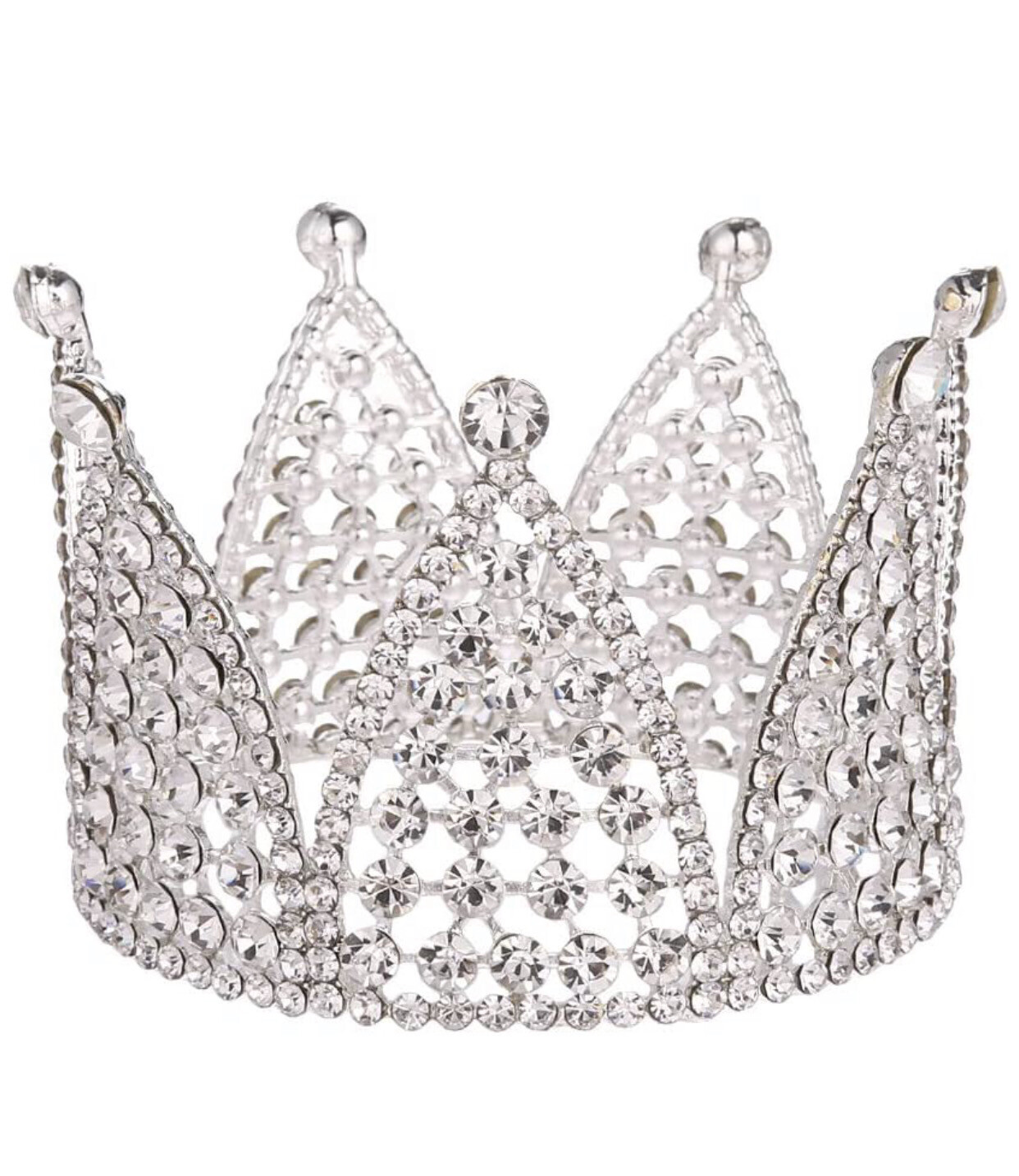 Silver Crystal Rhinestone Tiara