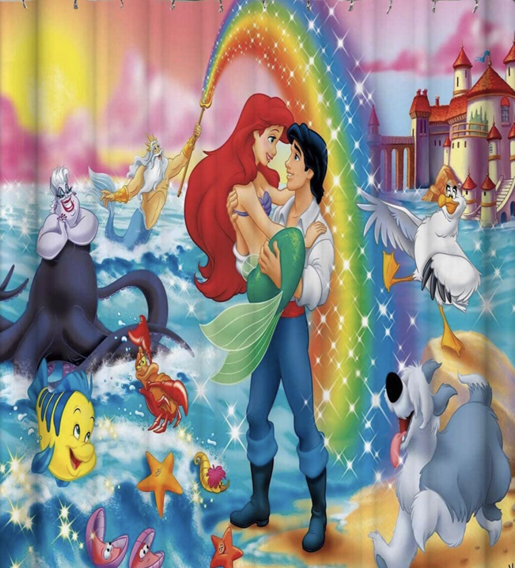 Little Mermaid Fabric Curtain (A)
