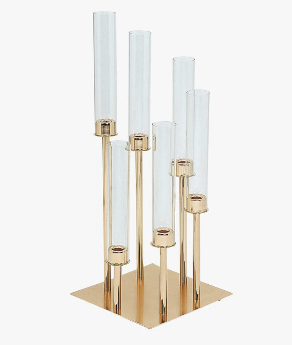 Gold 24” Candle Holder 