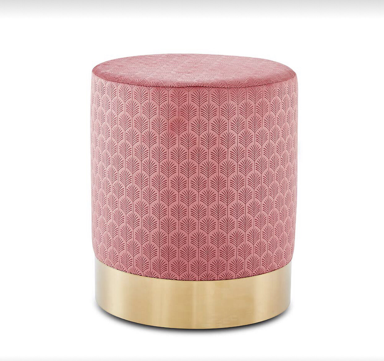 Velvet Ottoman