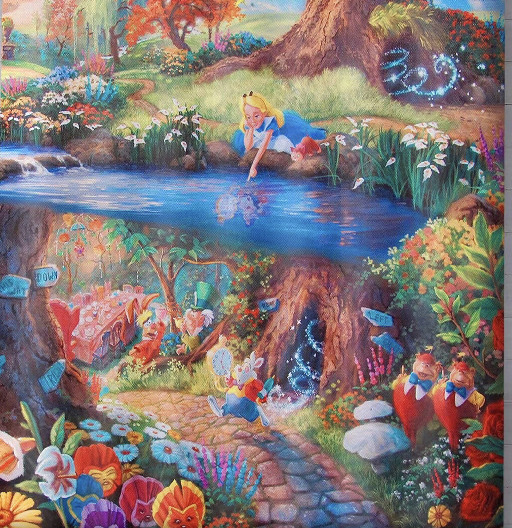 Alice In Wonderland Fabric Curtain (A)