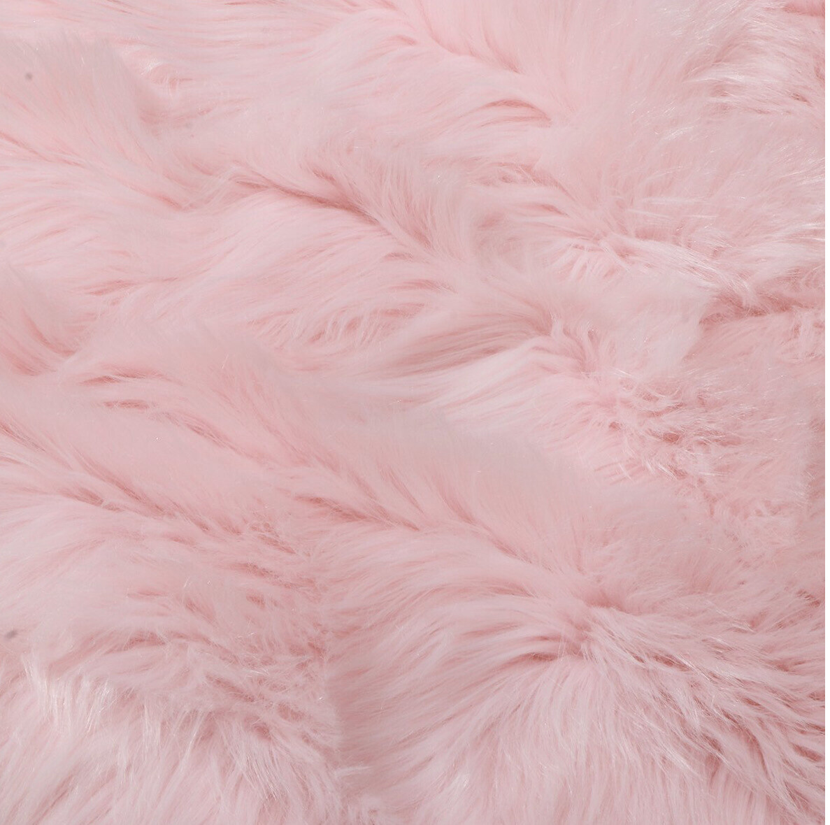Pink Faux Fur Rug