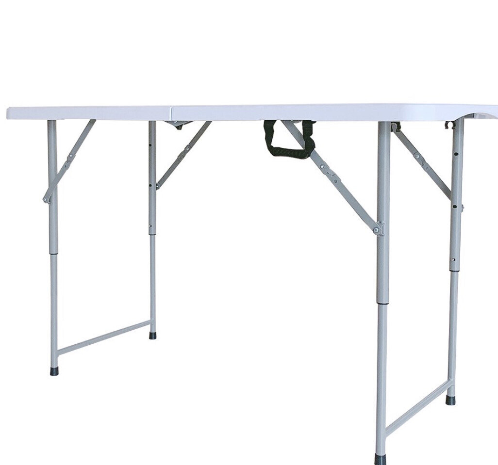 White 4 Foot Folding Table