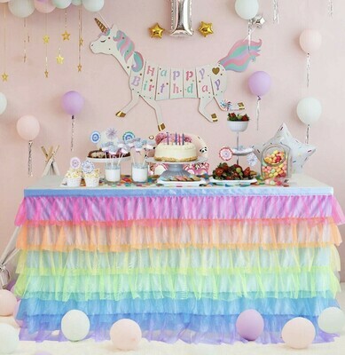 Beautiful and fun table skirts  for that extra touch!