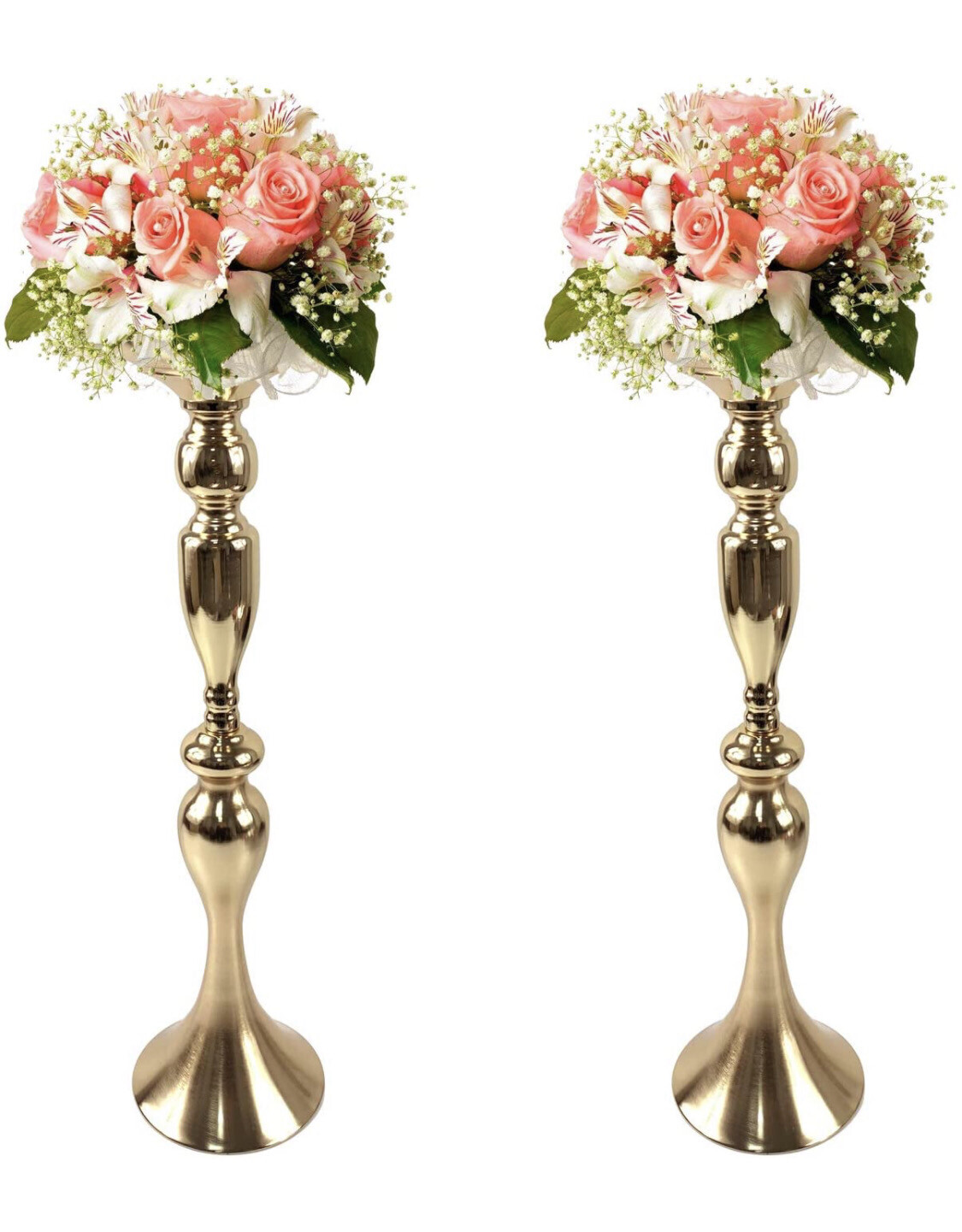 Gold Fortune Flower Riser  2 Pieces 