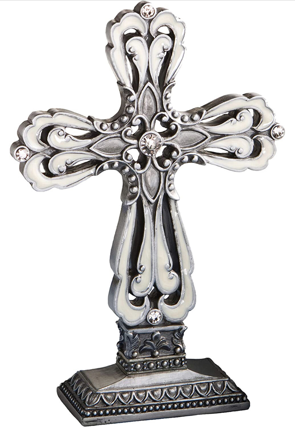 Pewter Cross with ivory