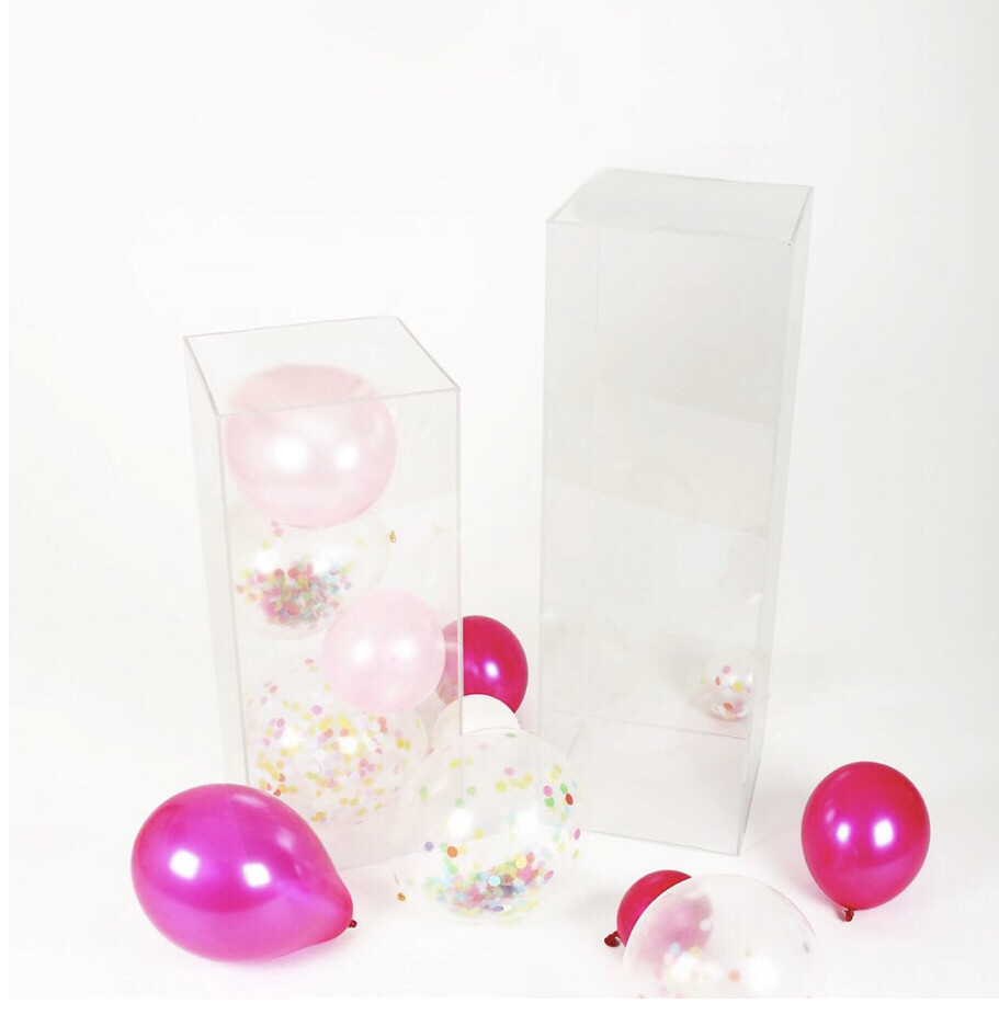 Clear Acrylic Pedestal Risers &amp; Floor Standing | Transparent Acrylic Display Boxes with Interchangeable Lid and Base | 24" | 32" | 40"