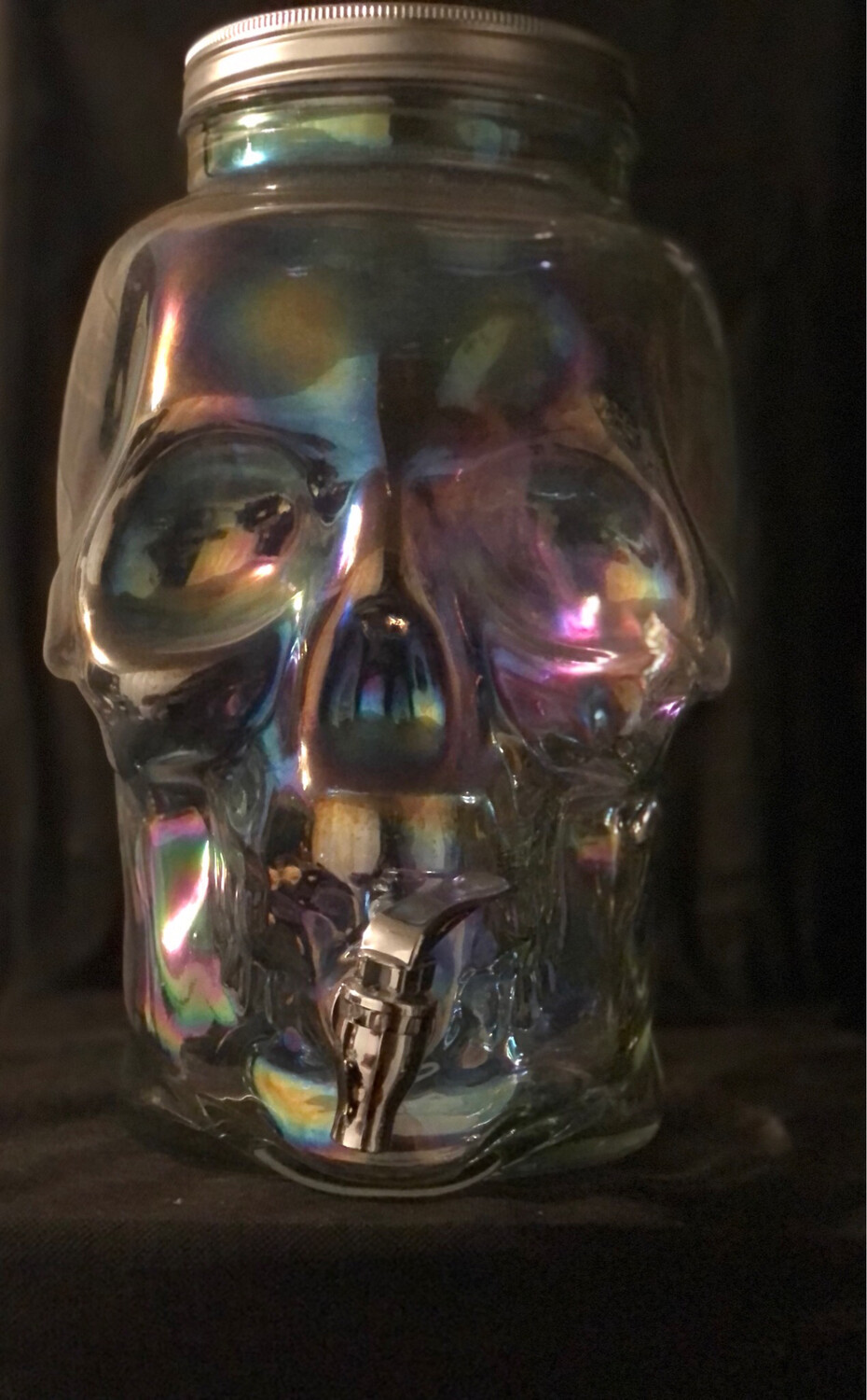 Glass Skull Drink Dispenser (1) 