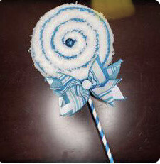 Blue Artificial Lollipop