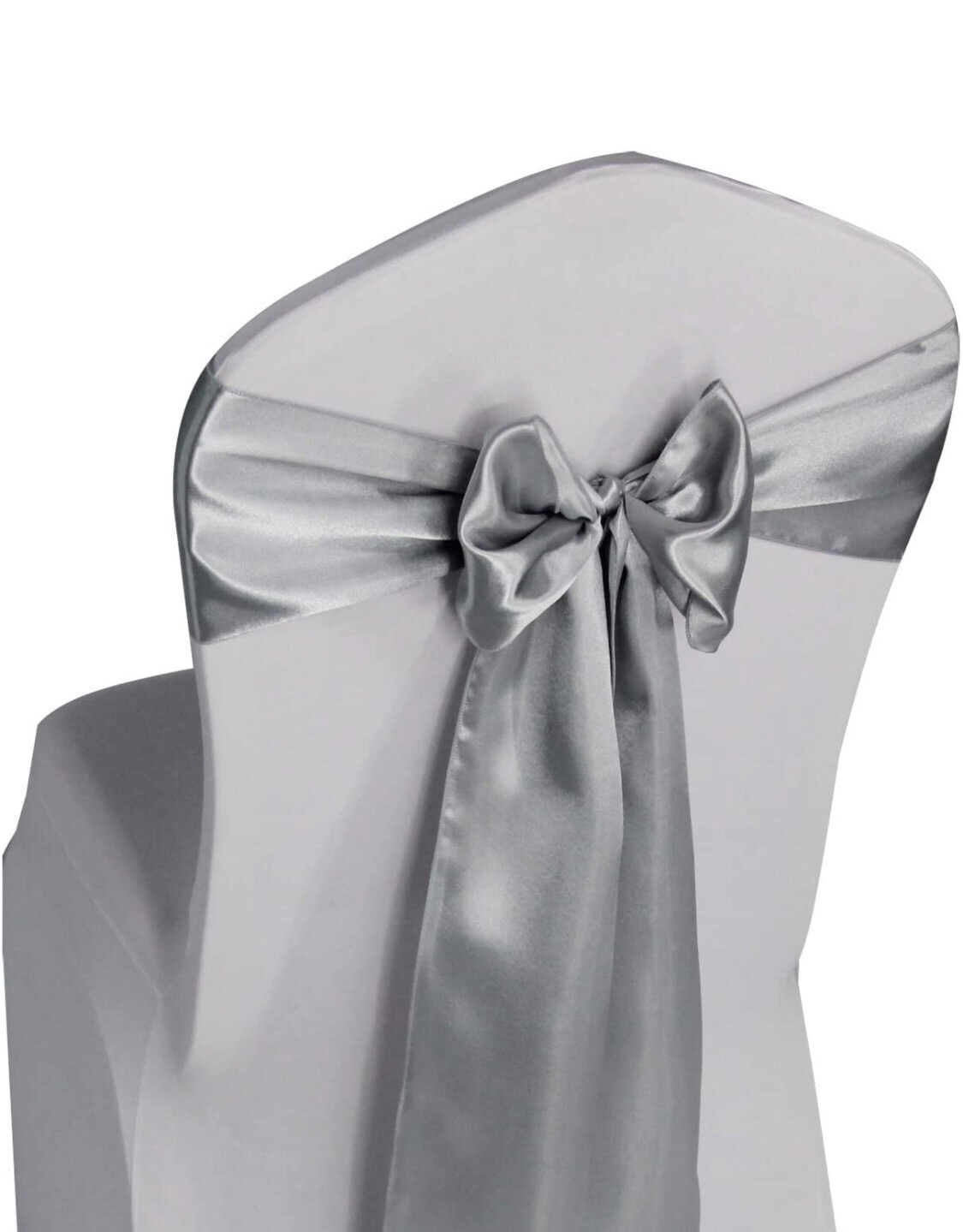 Silver Tie Sash