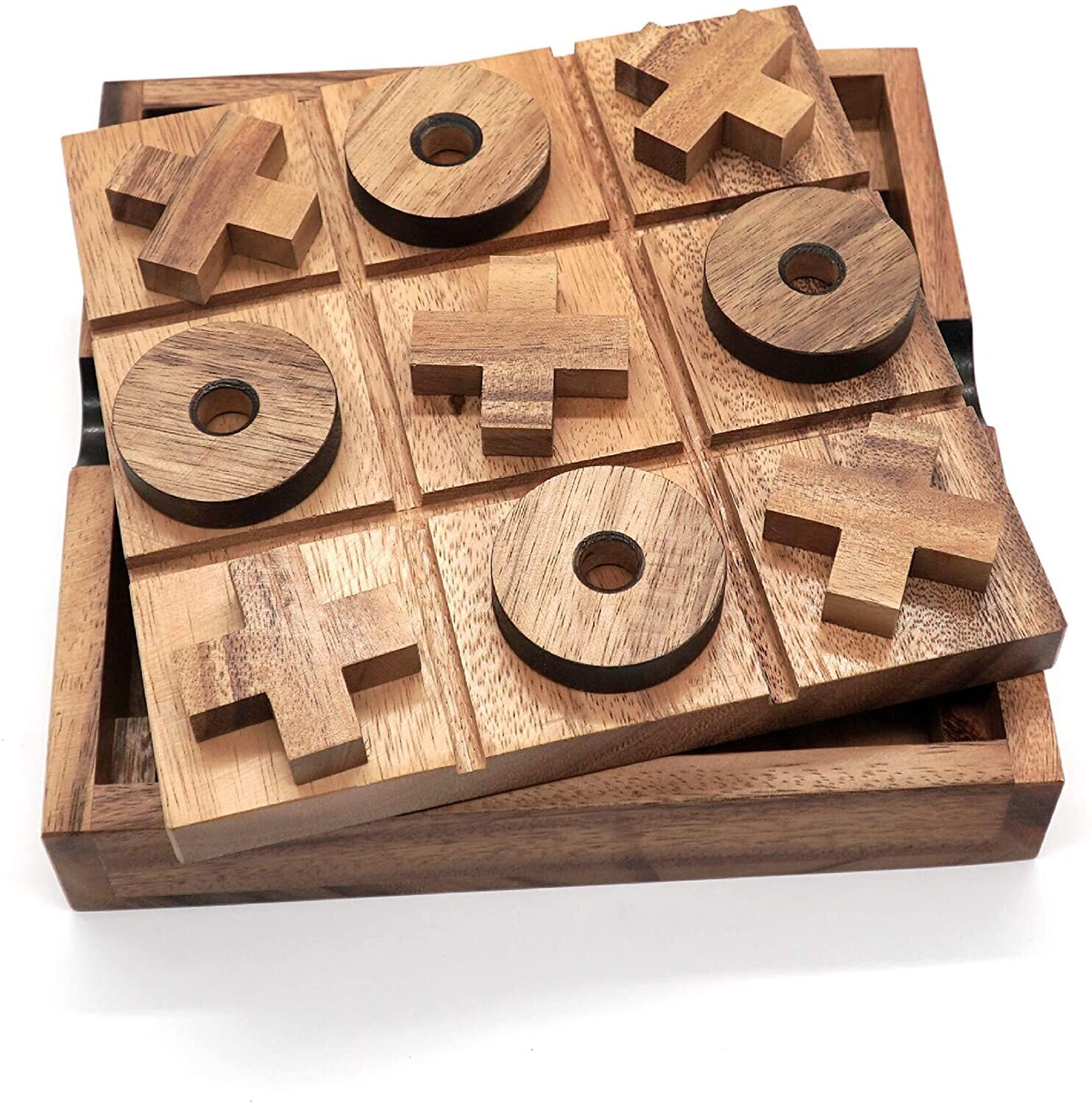 Tic Tac  Toe Wooden Board Game