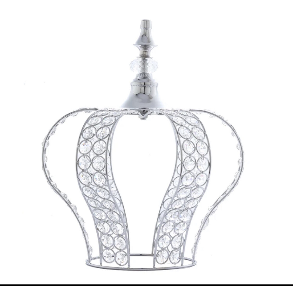 Silver Bejeweled Crown