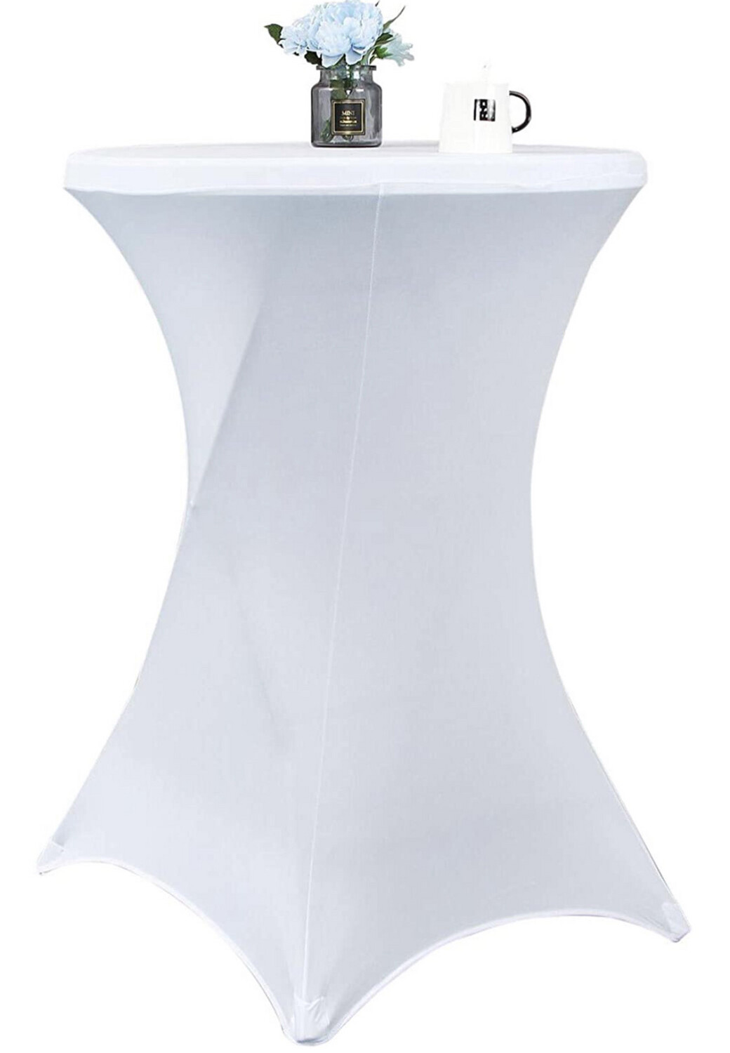White Cocktail Table Cover