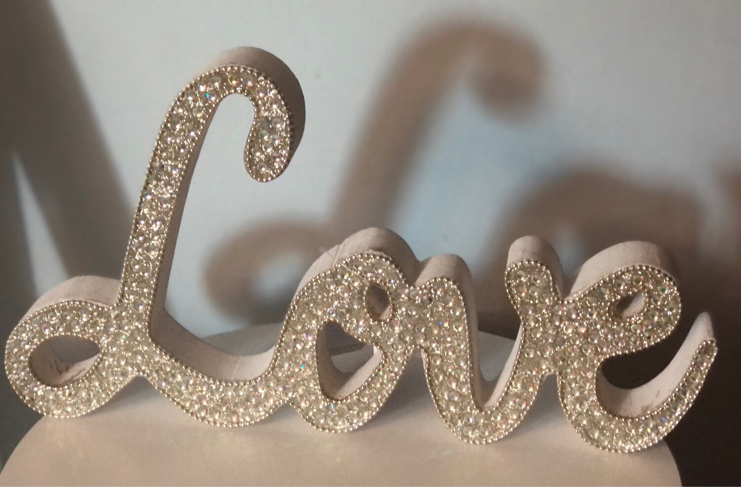 Large Bling Love Sign