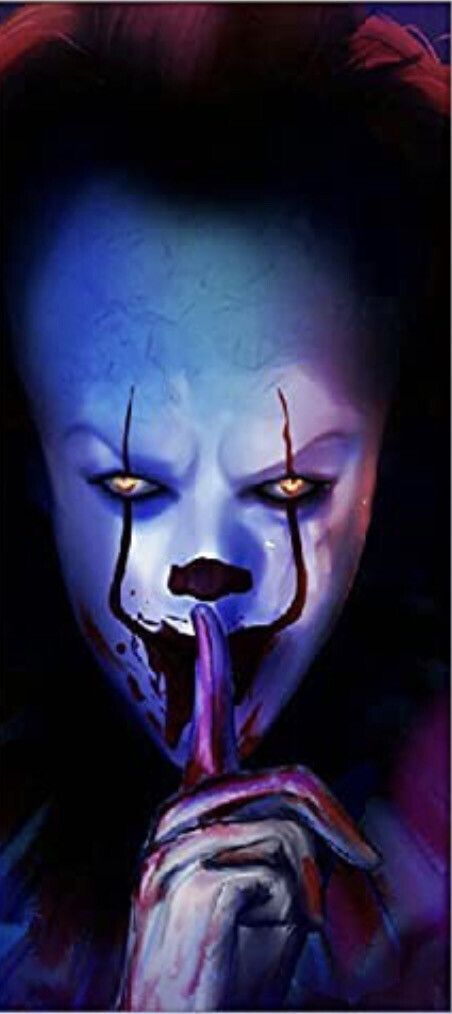 Joker Clown Halloween Photo Banner Backdrop