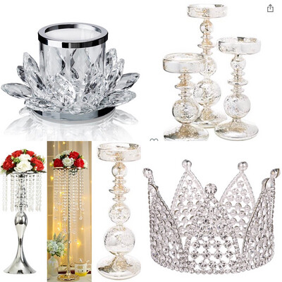 Vases, Candle holders, Crowns, Easels, Tea Lights, Tabletop signs Click Here