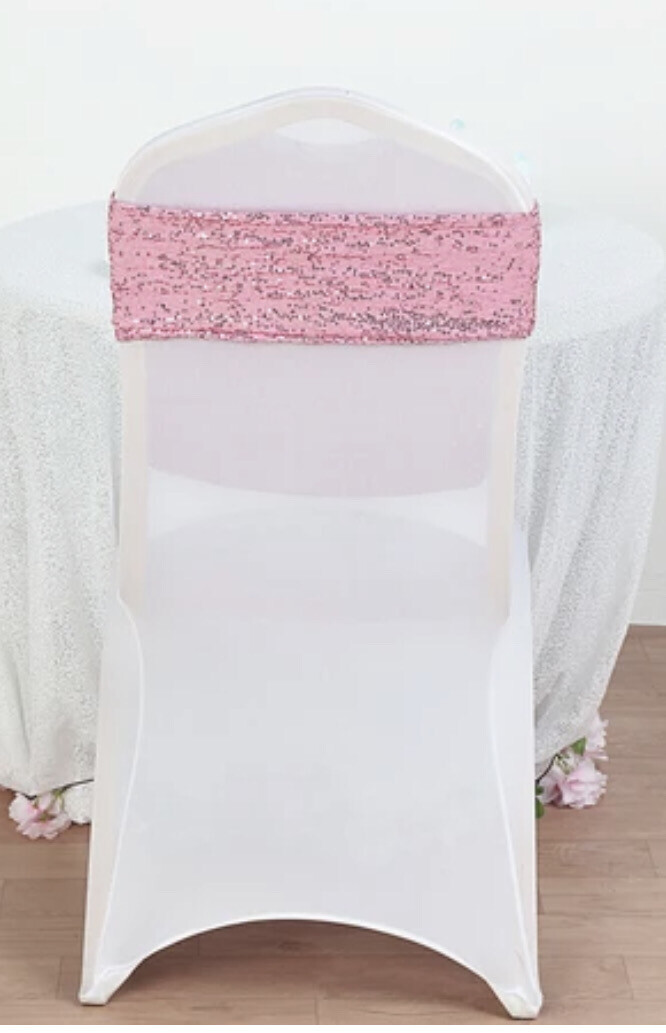 Pink Sequin Sash